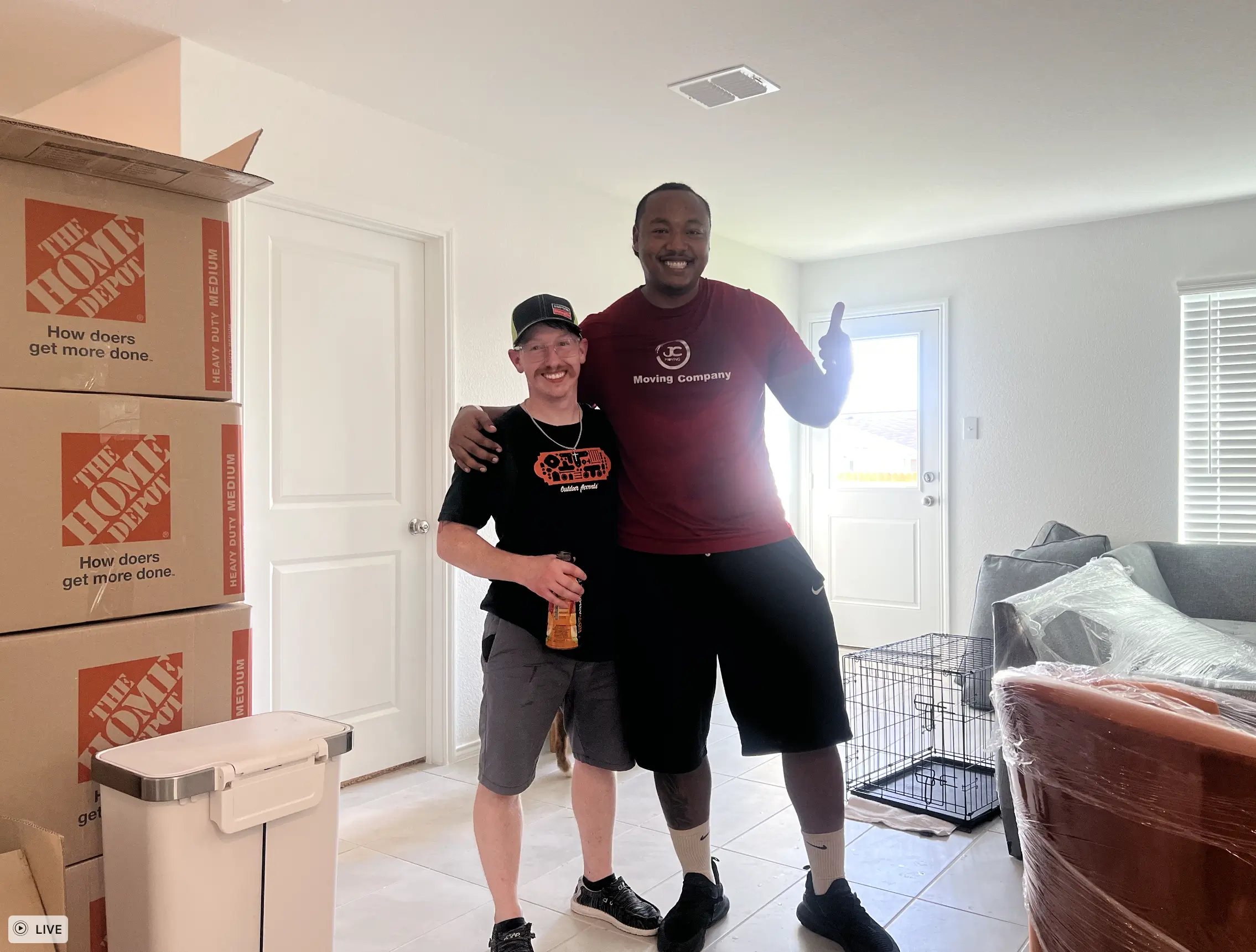 Happy customer after successful move